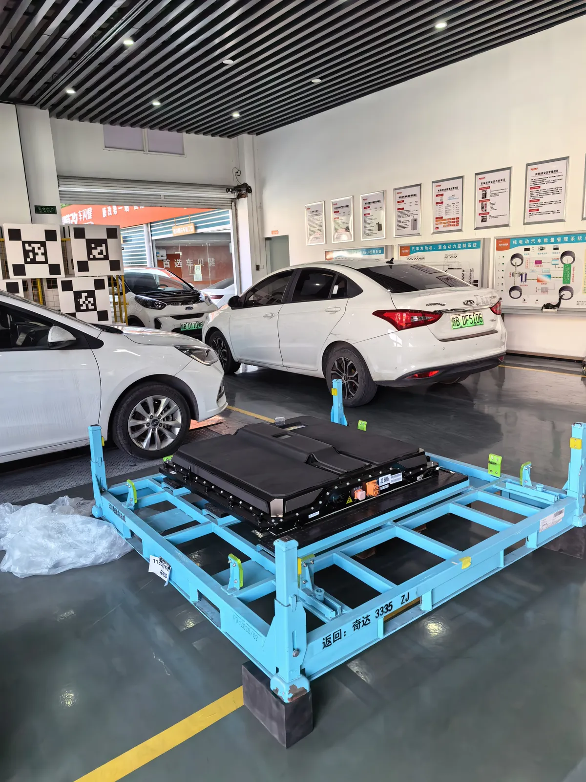 BYD Blade battery pack in Guangzhou repair facility