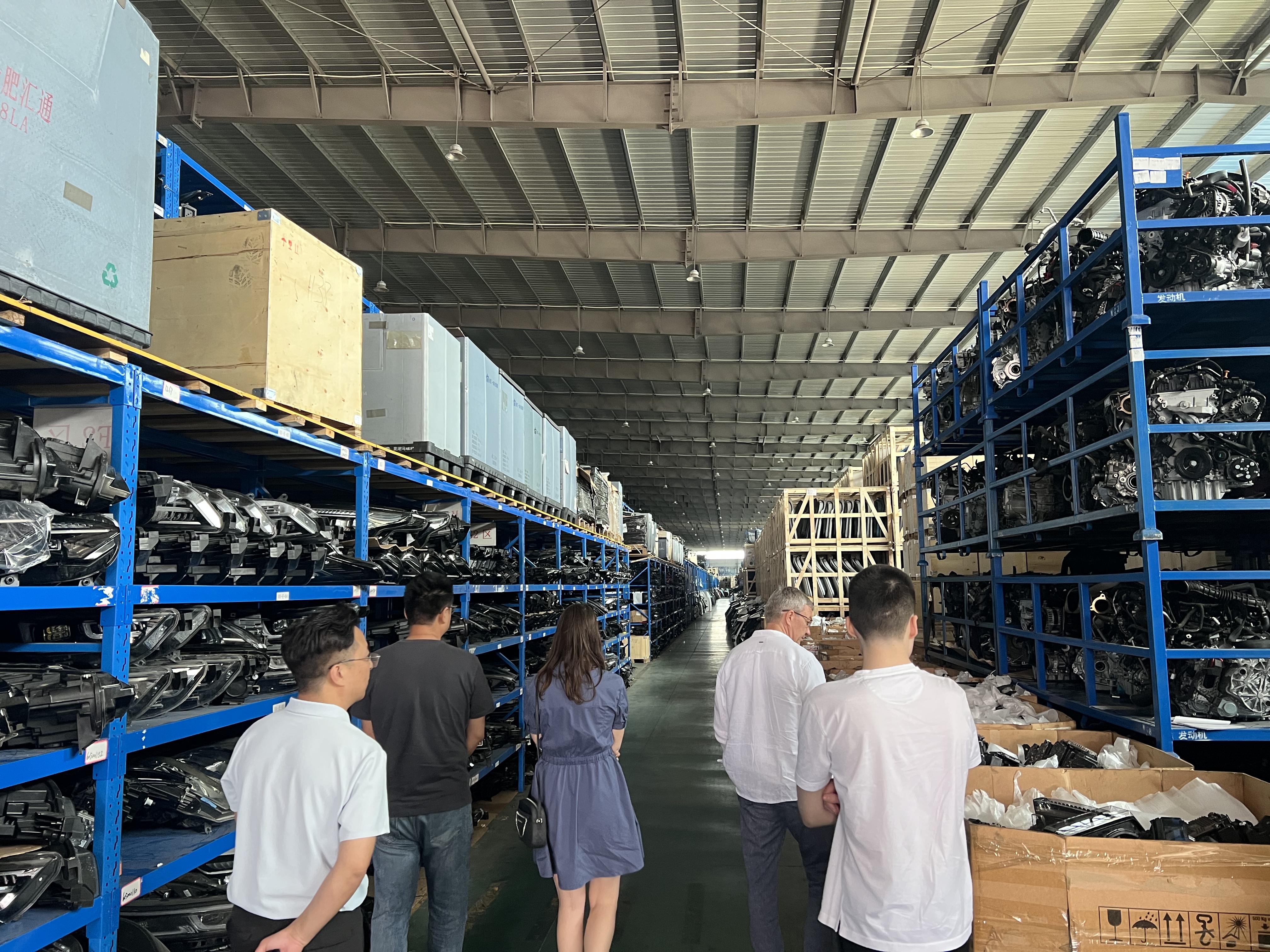 JAC J7 parts inventory at NEV Fix Guangzhou warehouse